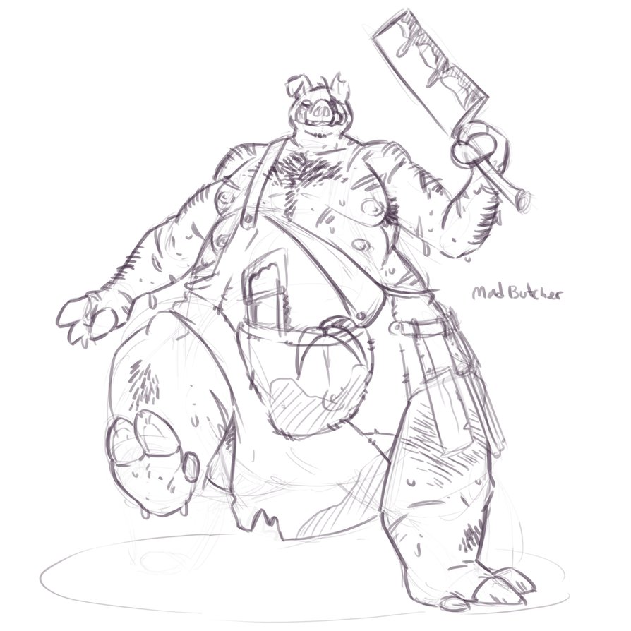 894x894 Mad Butcher By Thedemonskunk