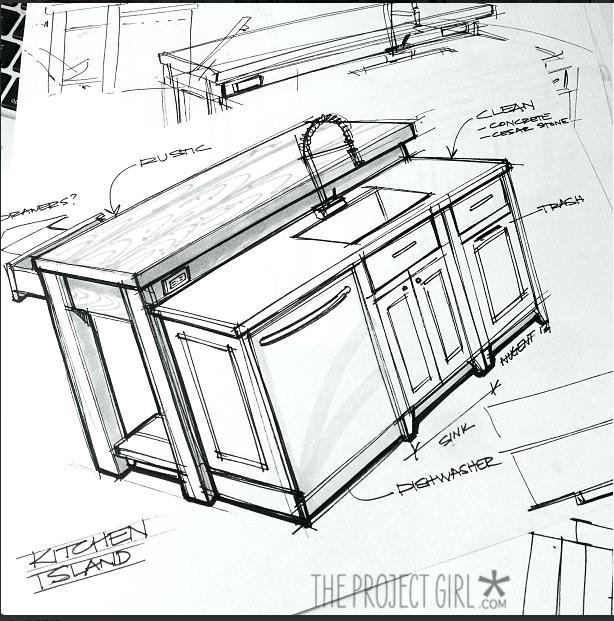 614x621 Kitchen Cabinet Sketches Kitchen Cabinet Design Drawing Furniture