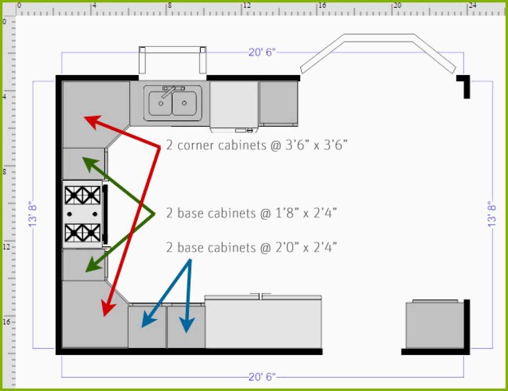 1027x792 Kitchen Base Cabinet Drawing Inspirational How To Draw A Floor
