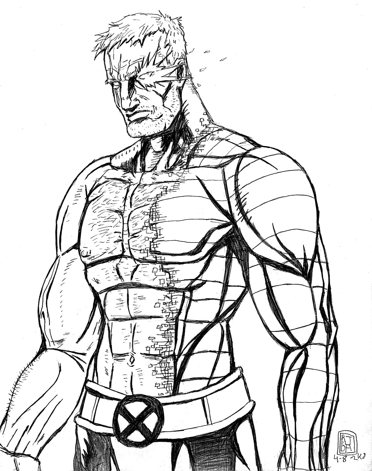 1275x1614 Cable Line Art By Jaredjlee