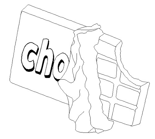 500x449 Drawn Candy Bar Cocoa