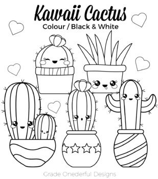 309x350 Kawaii Cactus Clipart Color, Black And White, Cactus Paper