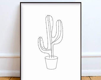 340x270 Original Ink Feather Drawing Two Black Feathers