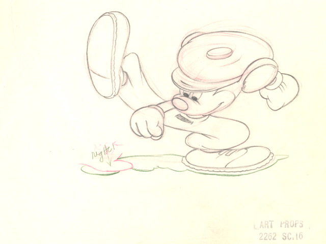 640x480 Mickey Mouse From Canine Caddy(1941) Drawing