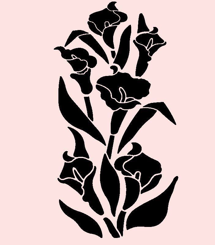 703x800 Templates For Calla Lilies