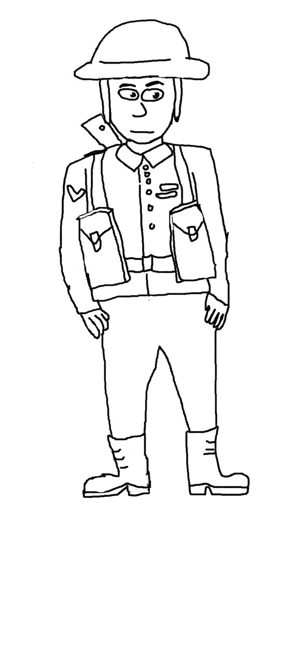 Canadian Soldier Drawing at GetDrawings | Free download