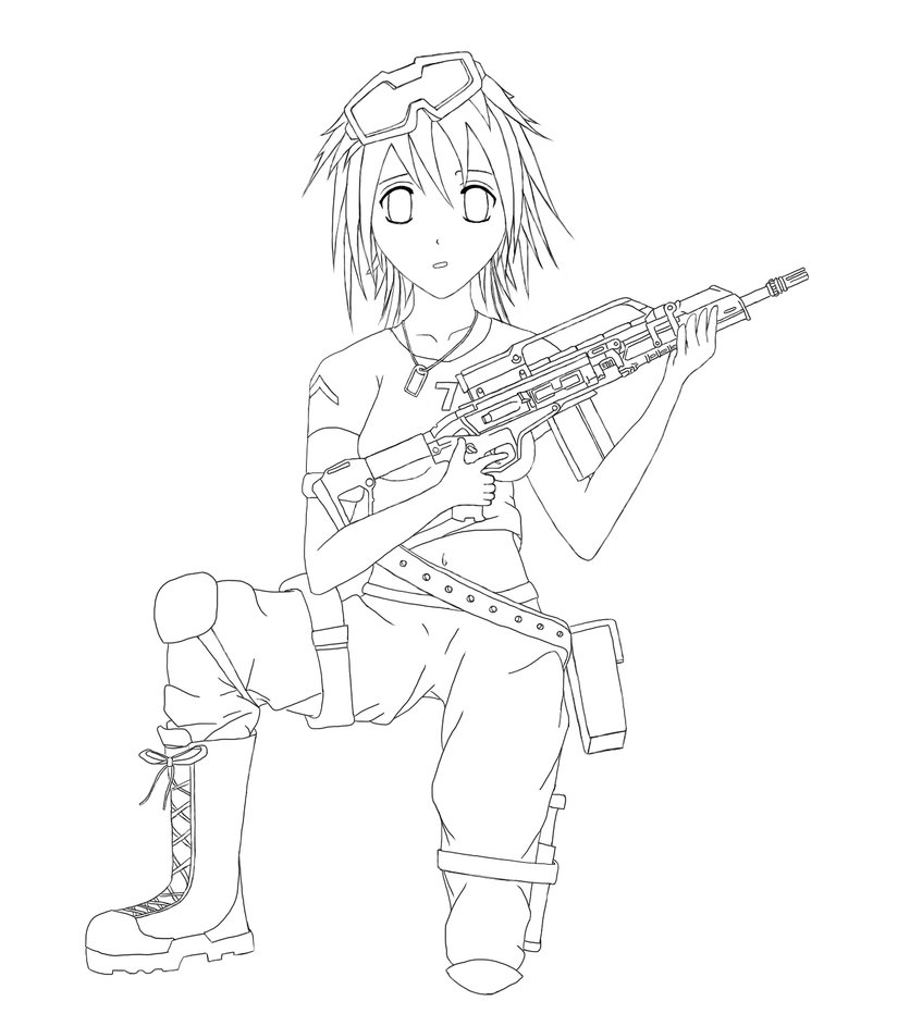 847x943 Drawn Soldiers Girl