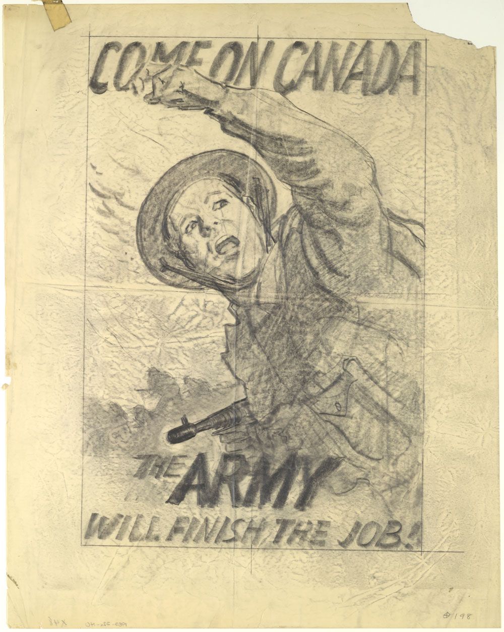 1000x1253 Mikan 2860063 Study For Poster Come On Canada. The Army Will
