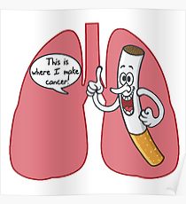 210x230 Lung Cancer Drawing Posters Redbubble
