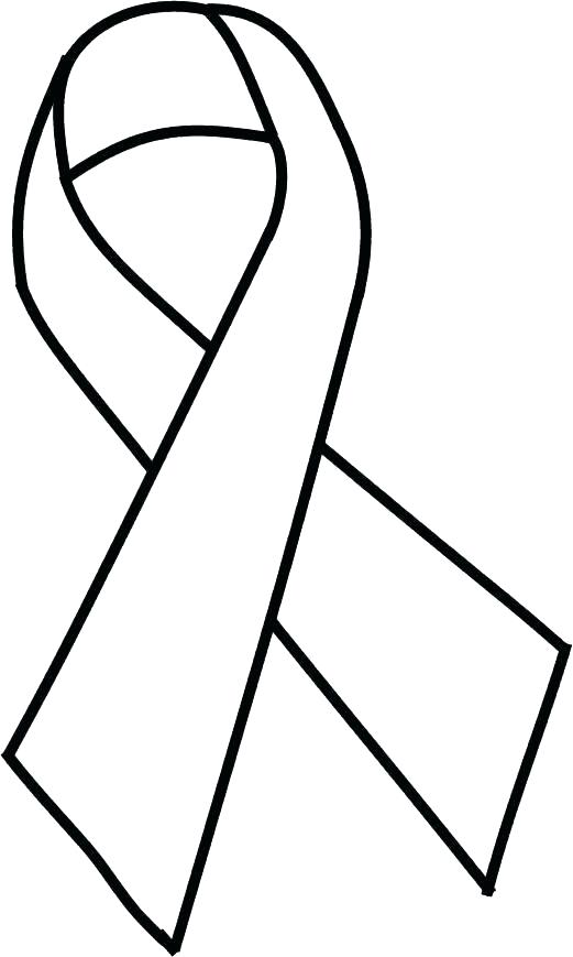 521x869 Cancer Ribbon Coloring Page Breast Cancer Ribbon Coloring Page