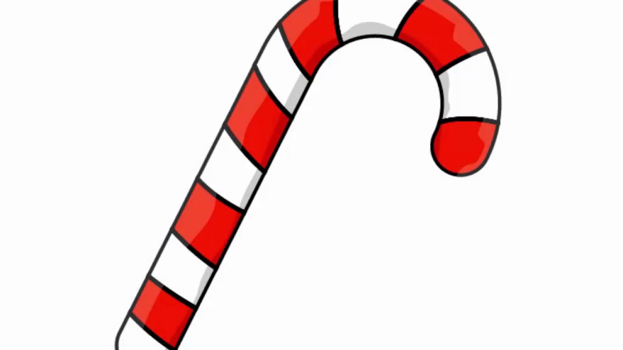 1280x720 Candy Cane Illustrator Tutorial. Simple Way To Draw Nice
