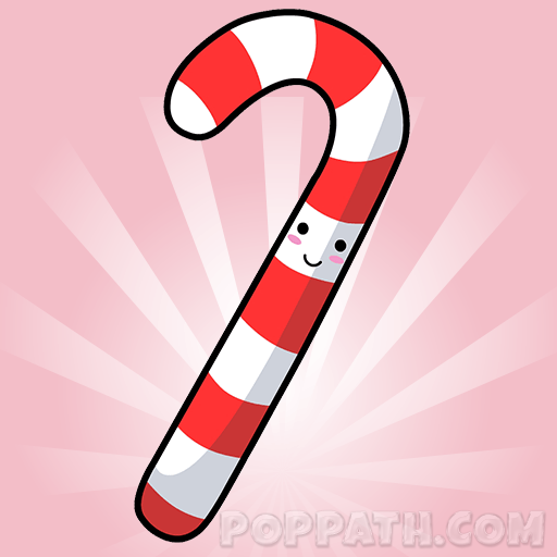 512x512 How To Draw A Candy Cane Pop Path