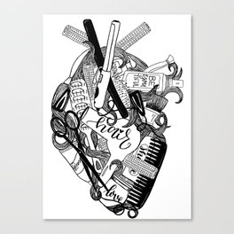 264x264 Pen Drawing Canvas Prints Society6