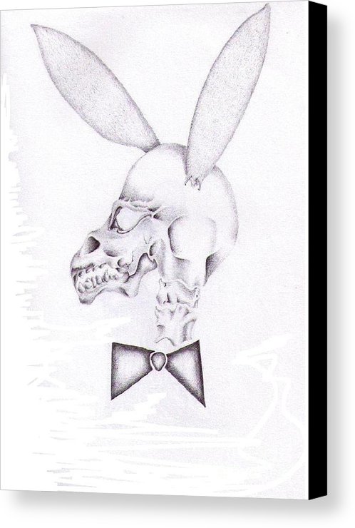 498x740 Playboy Skull Canvas Print Canvas Art By Garrett Wright