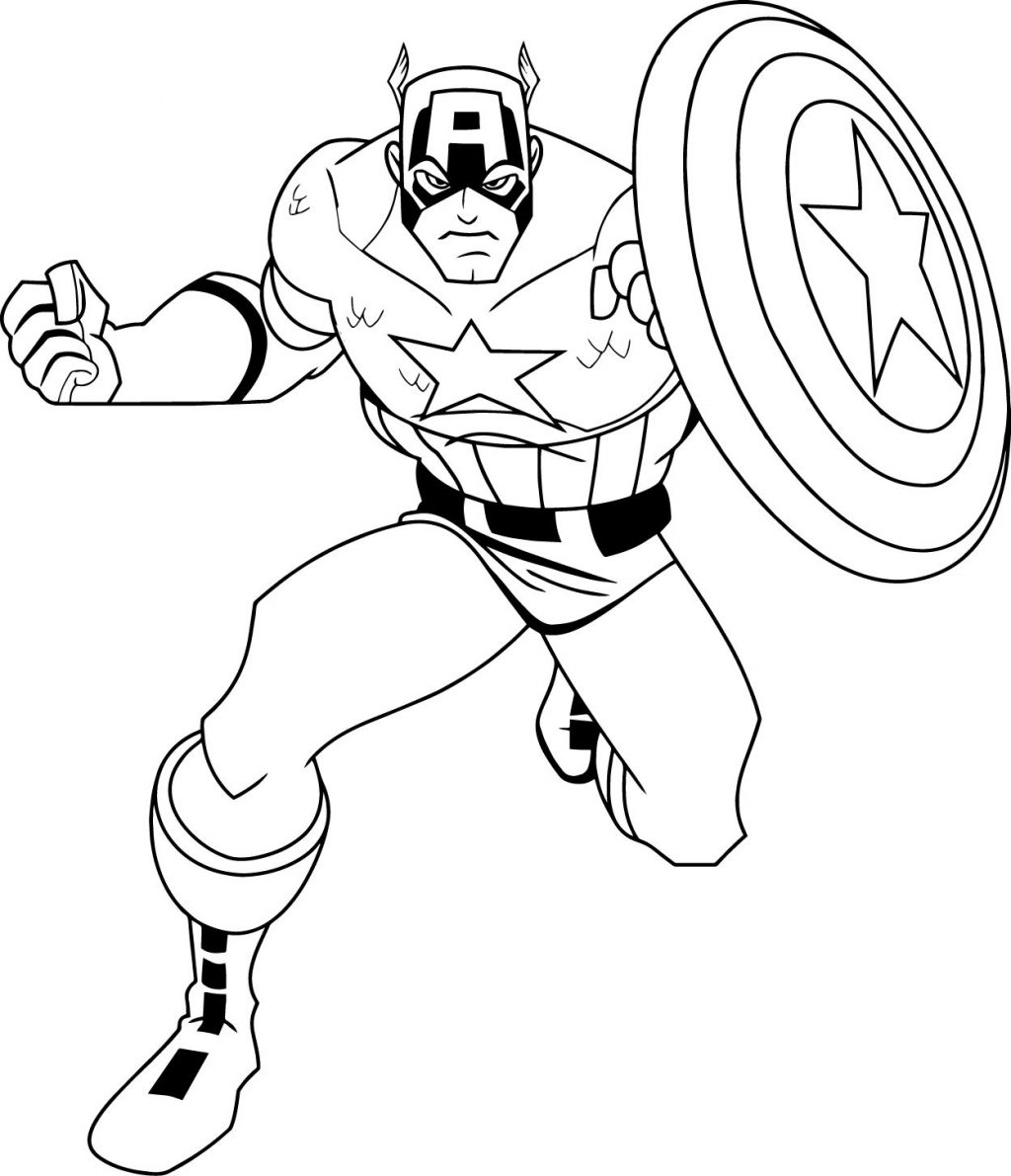 1024x1191 Coloring Book And Pages ~ Captain America Coloring Pages Freeable