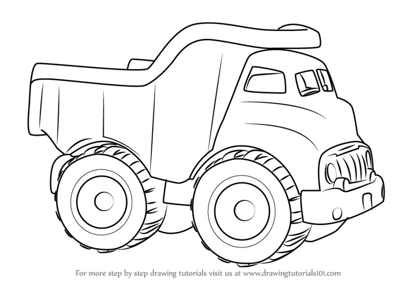 820x587 Truck Drawing For Kids