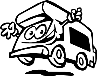 374x294 Happy Caravan Decorative Decal