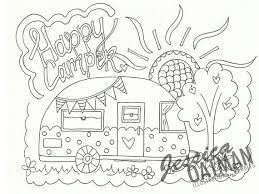 259x194 Image Result For Vintage Caravan Coloring Pages Rv Illustrations
