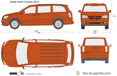 400x261 Dodge Grand Caravan Vector Drawing