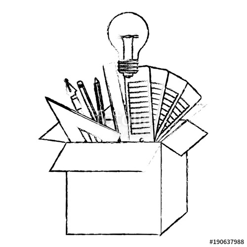 500x500 Cardboard Box Graph Draw Education Creative Design Tools Idea