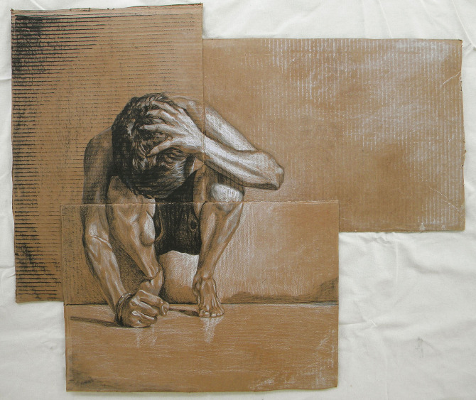 670x563 Cardboard Drawings