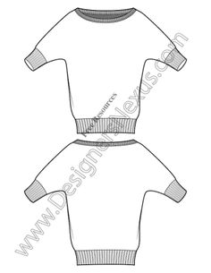 236x305 Line Drawing Fashion Flats