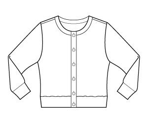 300x249 Lisbon Cardigan Digital Sewing Pattern (Pdf)