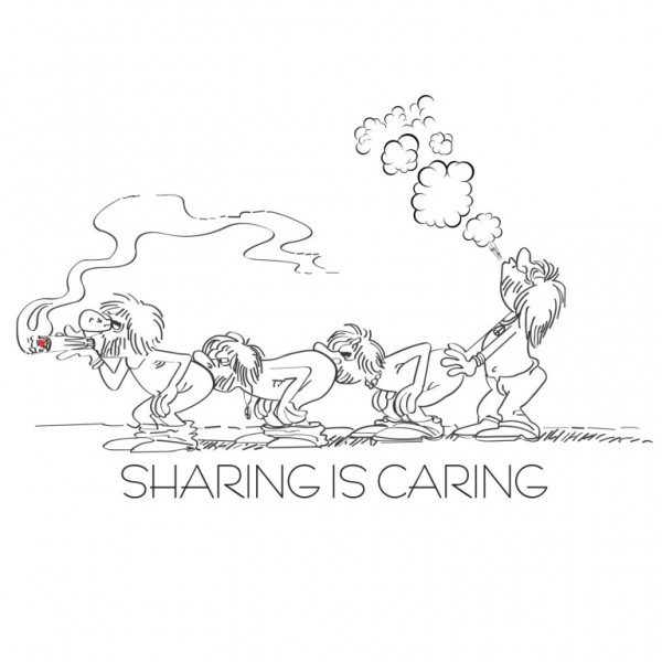 600x600 Sharing Caring (White)