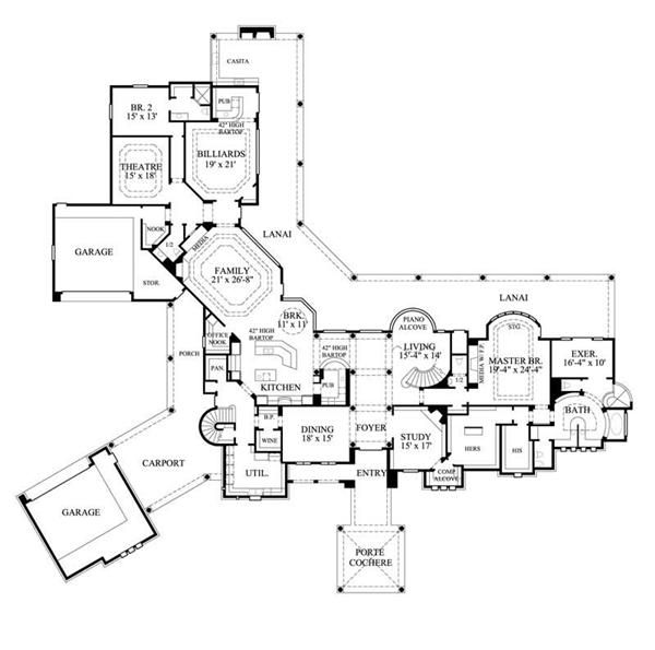 600x595 Floor Plan First Story House Plans Bungalow, House