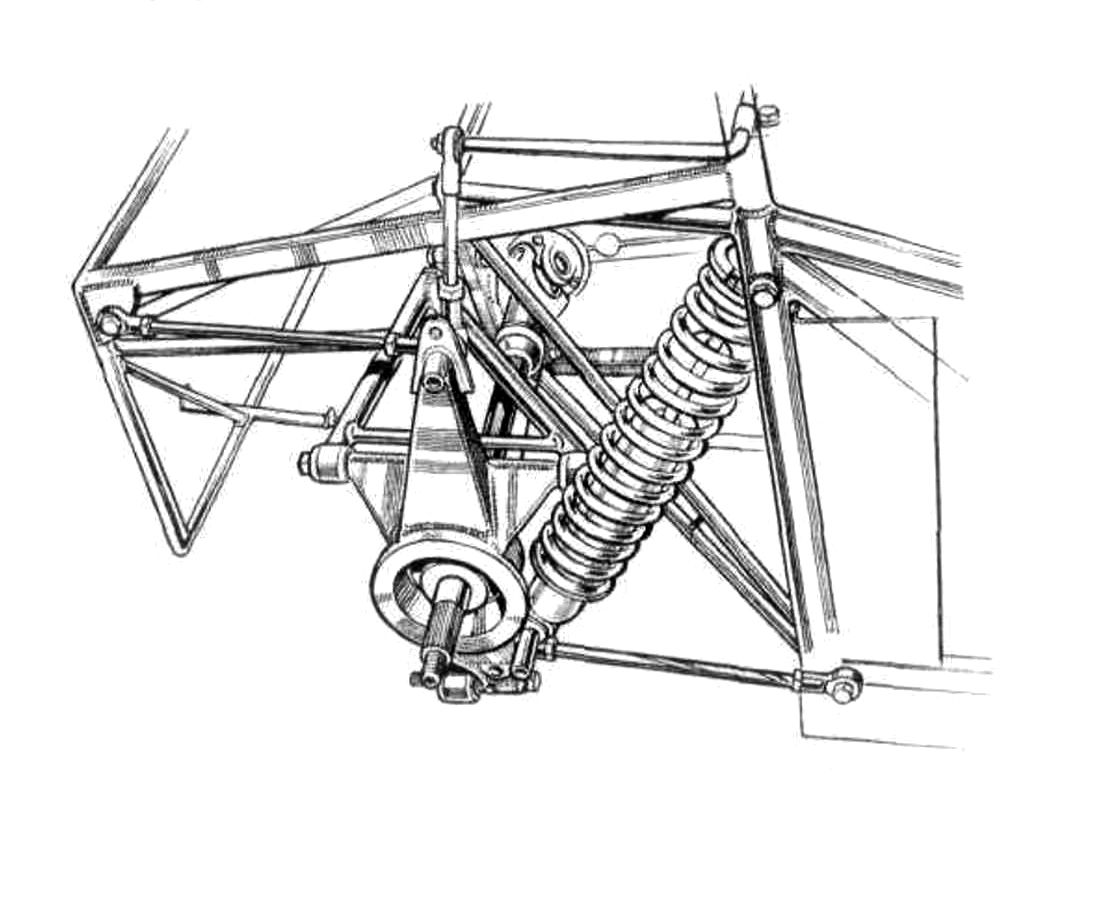 1105x921 Diva. Independent Rear. Welded Hub Carrier, Transverse Wishbones
