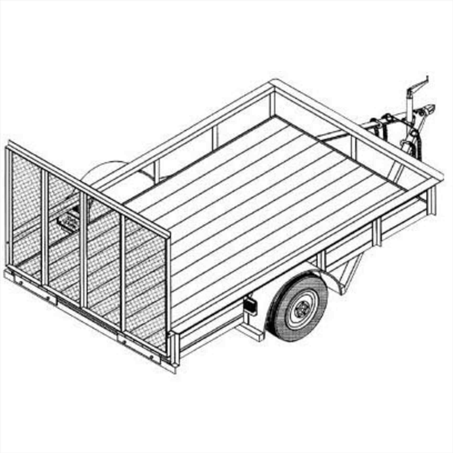 1899x1899 Flatbed Trailer Drawing Truckindo.win
