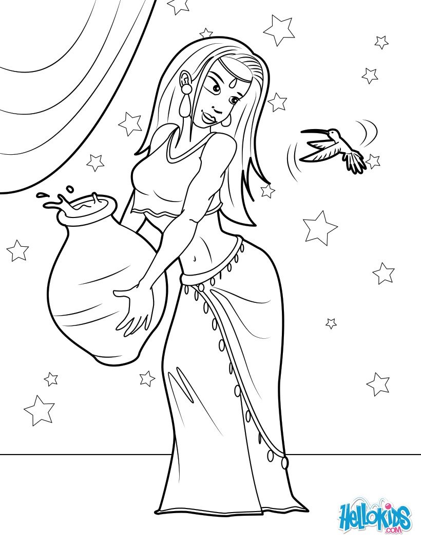 820x1060 The Water Carrier Coloring Pages