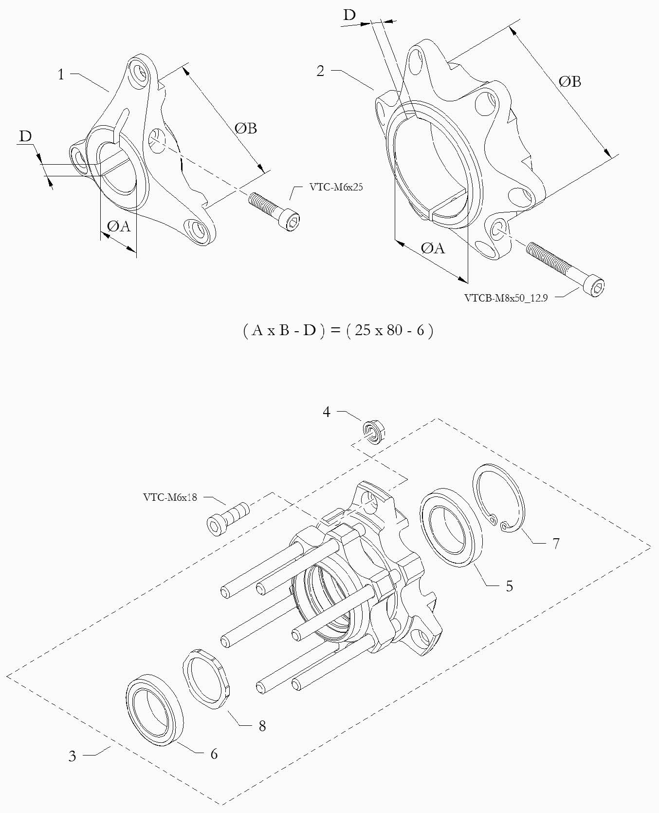 1354x1669 Brake Disc Carrier