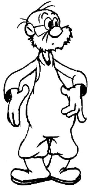 Cartoon Drawing Of An Old Man