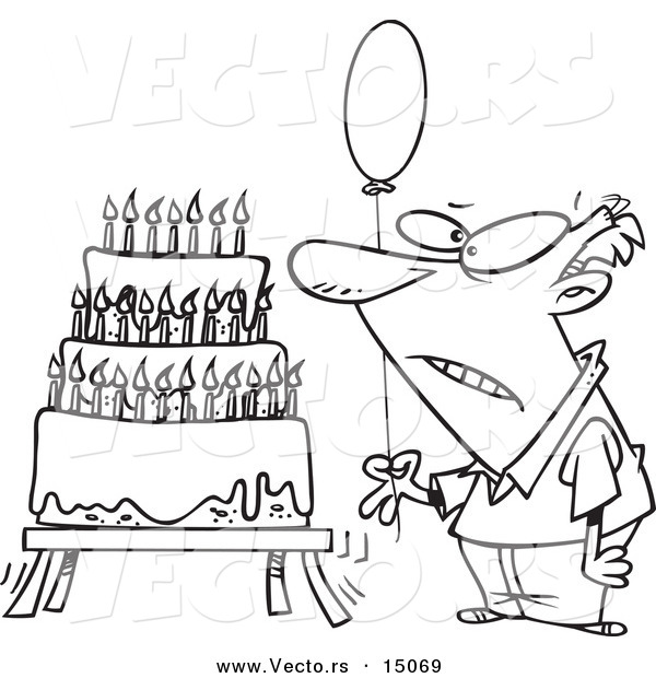 600x620 Old Man Birthday Cartoon