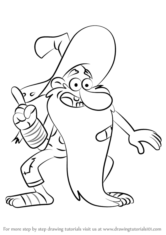 566x800 Step By Step How To Draw Old Man Mcgucket From Gravity Falls