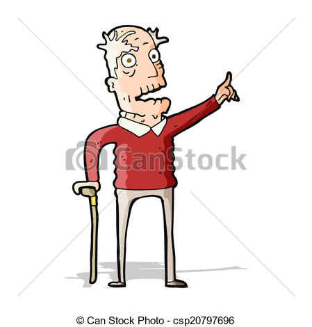 449x470 Cartoon Old Man With Walking Stick Eps Vectors