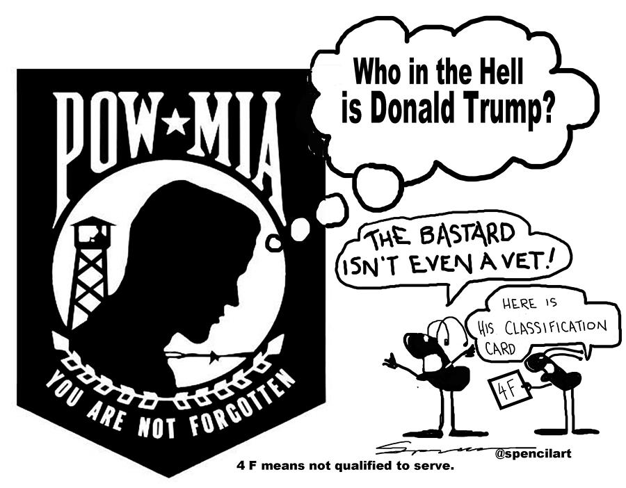 900x702 Powtrump Drawing By Keith Spence