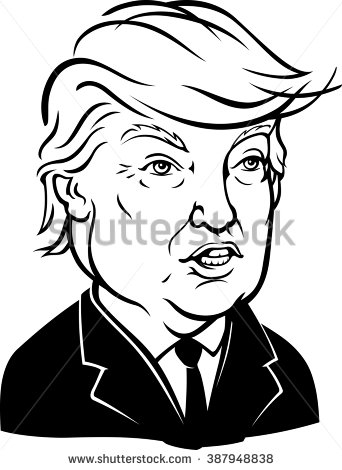 342x470 Collection Of Donald Trump Cartoon Drawing High Quality