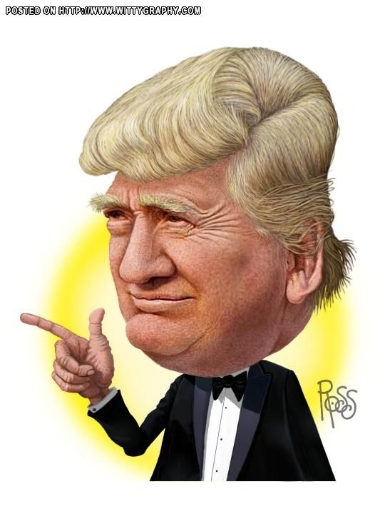 540x720 Donal Trump Caricature