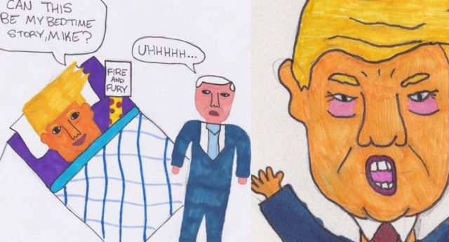640x345 This 11 Year Old's Anti Trump Cartoons Are Giving Us Life Pinknews