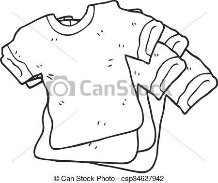 450x379 Freehand Drawn Black And White Cartoon T Shirts.