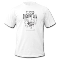 190x190 Leader Designs Cartoon Sketch Chewing Gum Character Mens T Shirt