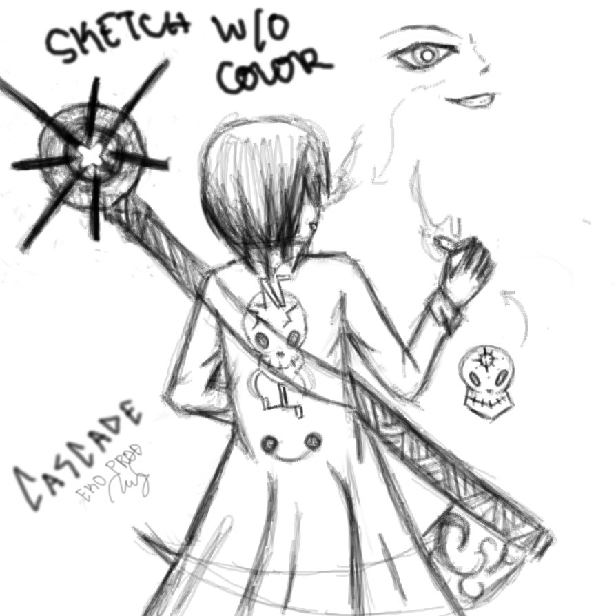 894x894 Cascade (Blue)thorns Sketch By Eriekate