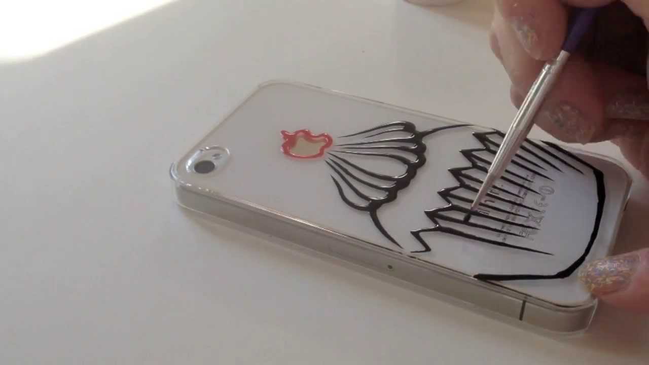1280x720 Diy Speed Ink Drawing On Phone Case Cupcake