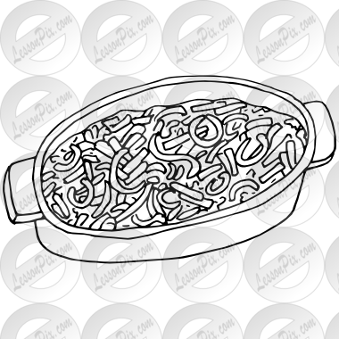 380x380 Green Bean Casserole Outline For Classroom Therapy Use