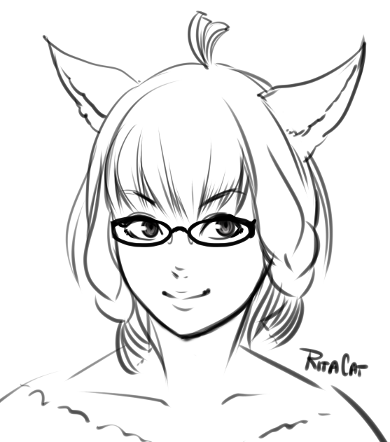 557x631 Image 68841 Ff14 Glasses Miqo'Te Mithra