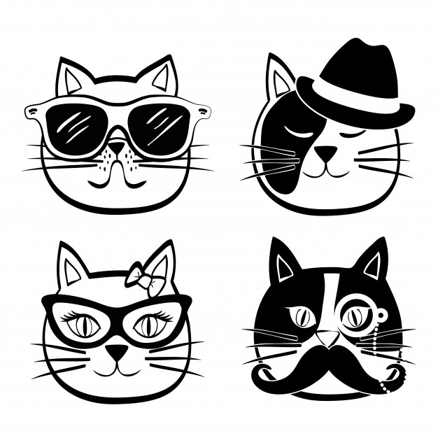 626x626 Cat Concept With Icon Design Vector Premium Download