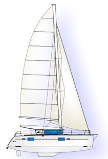 211x311 Beneteau Catamaran Lagoon 400 Layout
