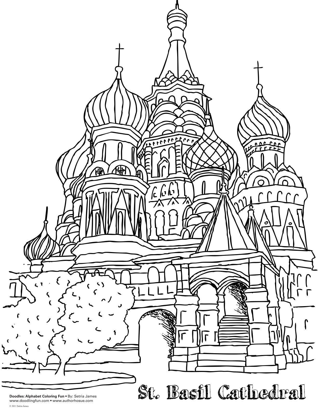 1224x1584 Inspiration Or Coloring Page Russia's St. Basil's Cathedral